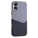Kalebol Cloth Textue Stitching Card Slot Magnetic Phone Case, For iPhone 17 Pro Max, For iPhone 17 Pro, For iPhone 17, For iPhone Air, For iPhone 16 Pro Max, For iPhone 16 Pro, For iPhone 16 Plus, For iPhone 16