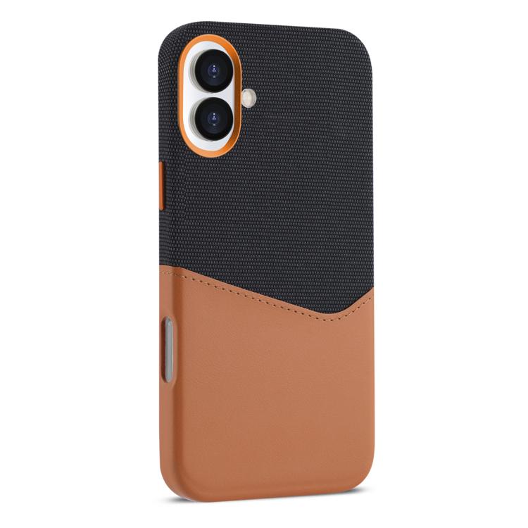 Kalebol Cloth Textue Stitching Card Slot Magnetic Phone Case, For iPhone 17 Pro Max, For iPhone 17 Pro, For iPhone 17, For iPhone Air, For iPhone 16 Pro Max, For iPhone 16 Pro, For iPhone 16 Plus, For iPhone 16