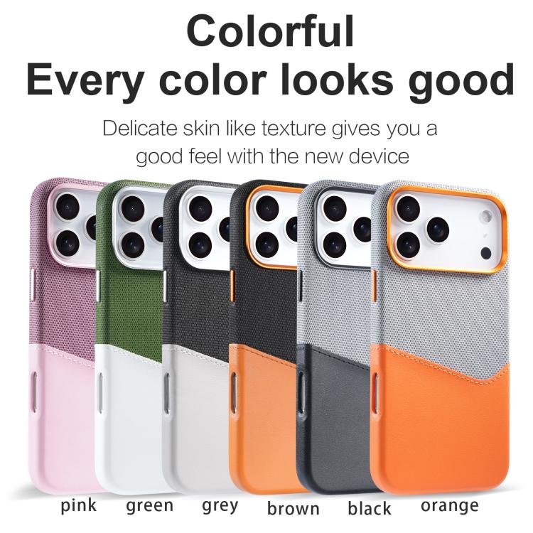 Kalebol Cloth Textue Stitching Card Slot Magnetic Phone Case, For iPhone 17 Pro Max, For iPhone 17 Pro, For iPhone 17, For iPhone Air, For iPhone 16 Pro Max, For iPhone 16 Pro, For iPhone 16 Plus, For iPhone 16