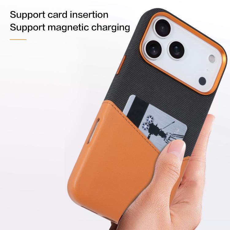 Kalebol Cloth Textue Stitching Card Slot Magnetic Phone Case, For iPhone 15 Pro Max, For iPhone 15 Pro, For iPhone 15 Plus, For iPhone 15, For iPhone 14, For iPhone 14 Pro, For iPhone 14 Pro Max, For iPhone 13 Pro Max