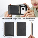 Kalebol Slim MagSafe Ring Magnetic Card Bag Leather Phone Case, For iPhone 17 Pro Max, For iPhone 17 Pro, For iPhone 17, For iPhone Air