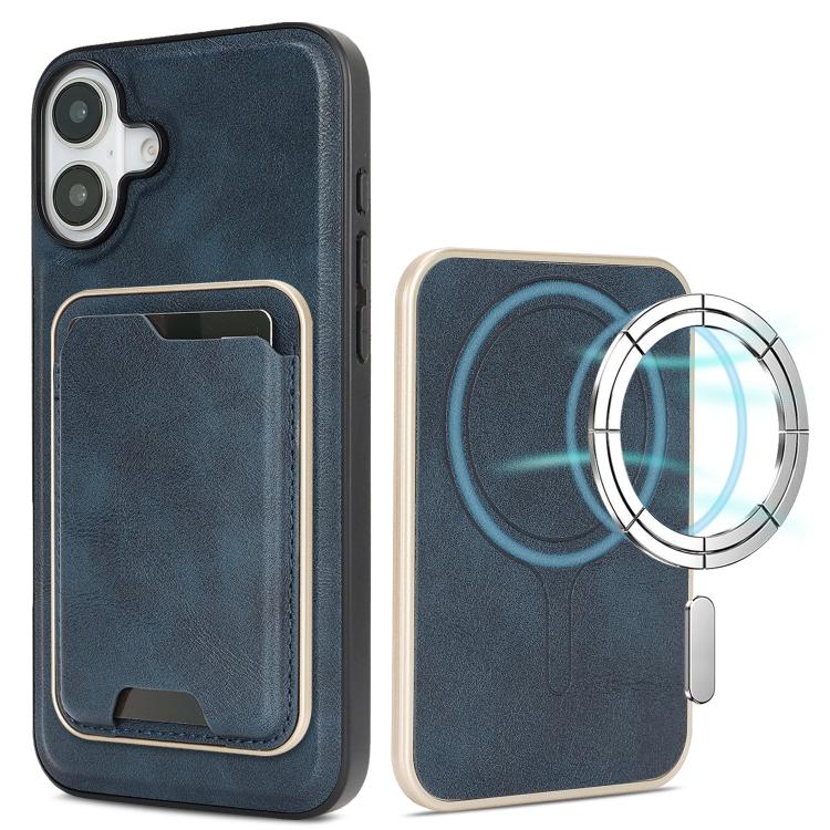 Kalebol Slim MagSafe Ring Magnetic Card Bag Leather Phone Case, For iPhone 17 Pro Max, For iPhone 17 Pro, For iPhone 17, For iPhone Air