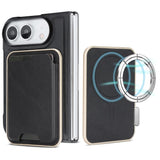 Kalebol Slim MagSafe Ring Magnetic Card Bag Leather Phone Case, For iPhone Fold, For iPhone 18 Pro, For iPhone 18 Pro Max, For iPhone 17 Pro Max, For iPhone 17 Pro, For iPhone 17, For iPhone Air