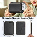 Kalebol Slim MagSafe Ring Magnetic Card Bag Leather Phone Case, For iPhone Fold, For iPhone 18 Pro, For iPhone 18 Pro Max, For iPhone 17 Pro Max, For iPhone 17 Pro, For iPhone 17, For iPhone Air