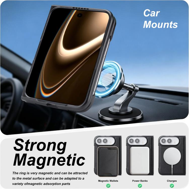 Kalebol Slim MagSafe Ring Magnetic Card Bag Leather Phone Case, For iPhone Fold, For iPhone 18 Pro, For iPhone 18 Pro Max, For iPhone 17 Pro Max, For iPhone 17 Pro, For iPhone 17, For iPhone Air