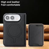 Kalebol Slim MagSafe Ring Magnetic Card Bag Leather Phone Case, For iPhone Fold, For iPhone 18 Pro, For iPhone 18 Pro Max, For iPhone 17 Pro Max, For iPhone 17 Pro, For iPhone 17, For iPhone Air
