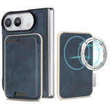 Kalebol Slim MagSafe Ring Magnetic Card Bag Leather Phone Case, For iPhone Fold, For iPhone 18 Pro, For iPhone 18 Pro Max, For iPhone 17 Pro Max, For iPhone 17 Pro, For iPhone 17, For iPhone Air