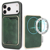 Kalebol Slim MagSafe Ring Magnetic Card Bag Leather Phone Case, For iPhone Fold, For iPhone 18 Pro, For iPhone 18 Pro Max, For iPhone 17 Pro Max, For iPhone 17 Pro, For iPhone 17, For iPhone Air
