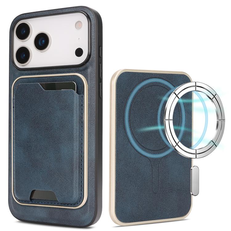 Kalebol Slim MagSafe Ring Magnetic Card Bag Leather Phone Case, For iPhone Fold, For iPhone 18 Pro, For iPhone 18 Pro Max, For iPhone 17 Pro Max, For iPhone 17 Pro, For iPhone 17, For iPhone Air