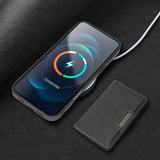 Kalebol Strong MagSafe Magnetic Two-Fold Card Bag Leather Phone Case, For iPhone 17 Pro Max, For iPhone 17 Pro, For iPhone 17, For iPhone Air