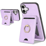 Kalebol Strong MagSafe Ring Magnetic Card Bag Holder Leather Phone Case, For iPhone 17 Pro Max, For iPhone 17 Pro, For iPhone 17, For iPhone Air