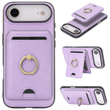 Kalebol Strong MagSafe Ring Magnetic Card Bag Holder Leather Phone Case, For iPhone 17 Pro Max, For iPhone 17 Pro, For iPhone 17, For iPhone Air
