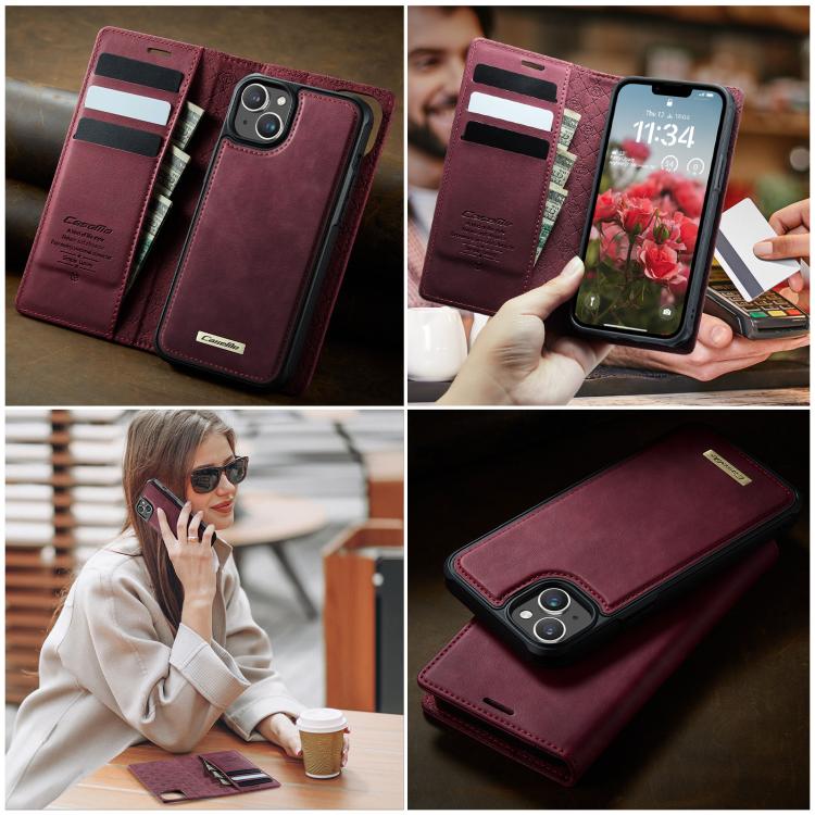 CaseMe C49 MagSafe RFID Blocking Detachable Wallet Leather Phone Case, For iPhone 13, For iPhone 12 / 12 Pro, For iPhone 12 Pro Max, For iPhone 11 Pro Max, For iPhone 11, For iPhone 11 Pro