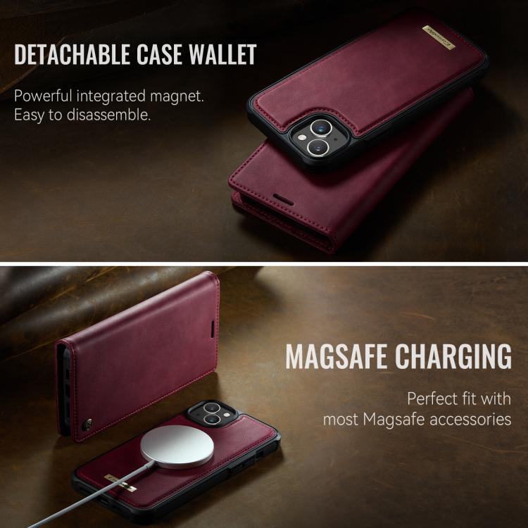 CaseMe C49 MagSafe RFID Blocking Detachable Wallet Leather Phone Case, For iPhone 13, For iPhone 12 / 12 Pro, For iPhone 12 Pro Max, For iPhone 11 Pro Max, For iPhone 11, For iPhone 11 Pro