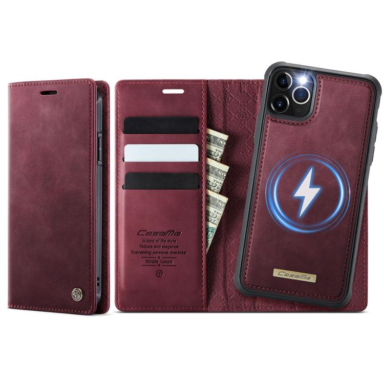 CaseMe C49 MagSafe RFID Blocking Detachable Wallet Leather Phone Case, For iPhone 13, For iPhone 12 / 12 Pro, For iPhone 12 Pro Max, For iPhone 11 Pro Max, For iPhone 11, For iPhone 11 Pro
