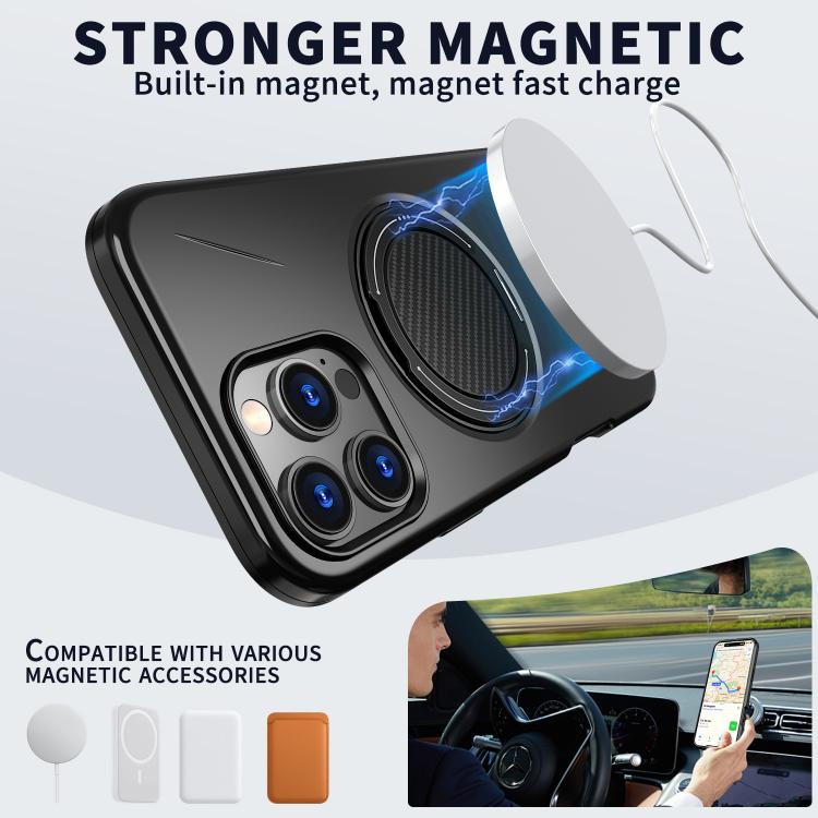 Kalebol Magnetic MagSafe Rotation Holder PC Phone Case, For iPhone 15 Pro, For iPhone 15, For iPhone 14, For iPhone 14 Pro, For iPhone 14 Pro Max, For iPhone 13 Pro Max