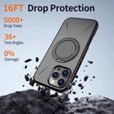 Kalebol Magnetic MagSafe Rotation Holder PC Phone Case, For iPhone 15 Pro, For iPhone 15, For iPhone 14, For iPhone 14 Pro, For iPhone 14 Pro Max, For iPhone 13 Pro Max