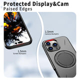 Kalebol Magnetic MagSafe Rotation Holder PC Phone Case, For iPhone 13 Pro, For iPhone 13