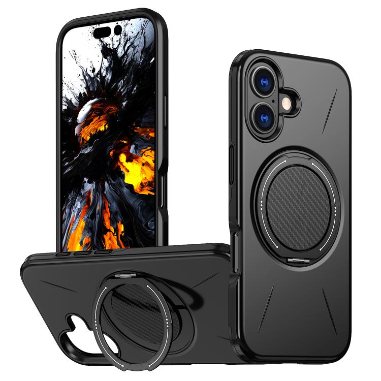 Kalebol Magnetic MagSafe Rotation Holder PC Phone Case, For iPhone Air, For iPhone 16 Pro Max, For iPhone 16 Pro, For iPhone 16 Plus, For iPhone 16, For iPhone 15 Pro Max