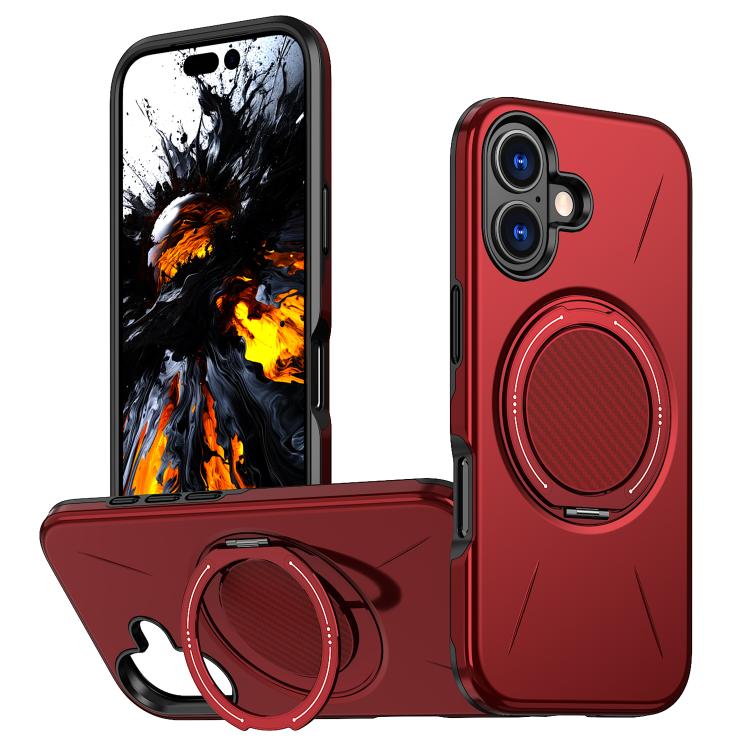 Kalebol Magnetic MagSafe Rotation Holder PC Phone Case, For iPhone Air, For iPhone 16 Pro Max, For iPhone 16 Pro, For iPhone 16 Plus, For iPhone 16, For iPhone 15 Pro Max