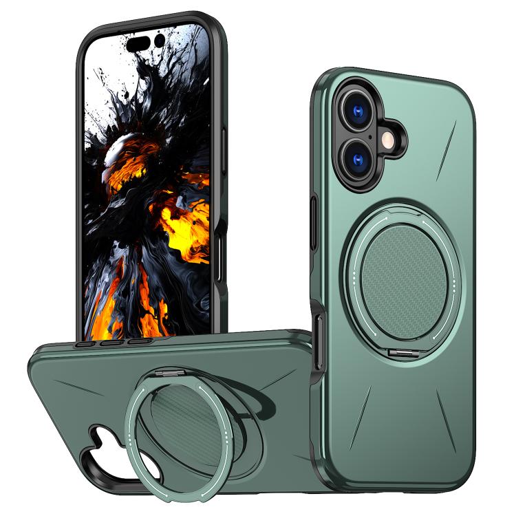 Kalebol Magnetic MagSafe Rotation Holder PC Phone Case, For iPhone Air, For iPhone 16 Pro Max, For iPhone 16 Pro, For iPhone 16 Plus, For iPhone 16, For iPhone 15 Pro Max