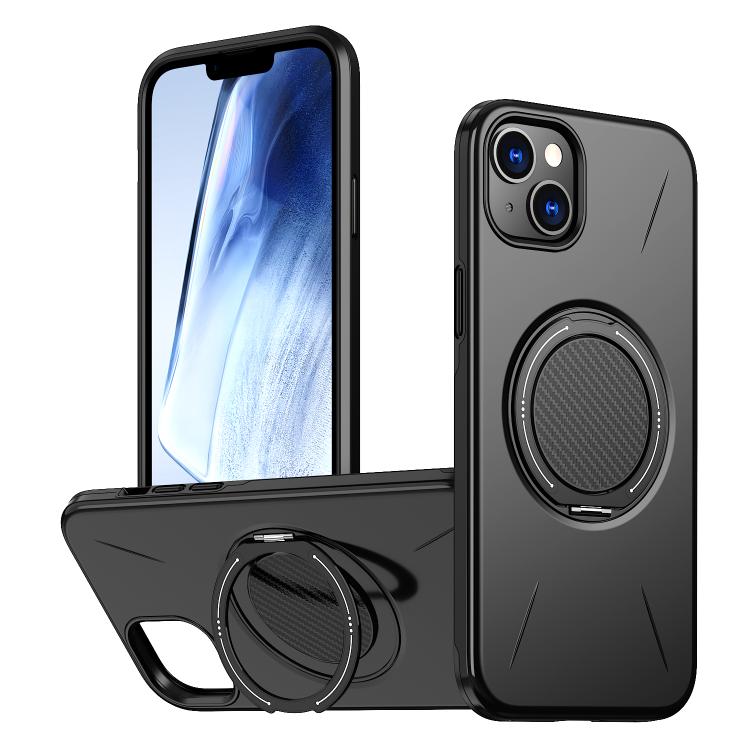 Kalebol Magnetic MagSafe Rotation Holder PC Phone Case, For iPhone 13 Pro, For iPhone 13