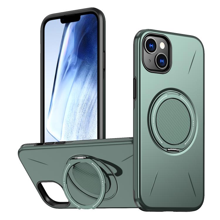 Kalebol Magnetic MagSafe Rotation Holder PC Phone Case, For iPhone 13 Pro, For iPhone 13