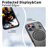 Kalebol Magnetic MagSafe Rotation Holder PC Phone Case, For iPhone 18 Pro, For iPhone 18 Pro Max, For iPhone 17e / 16e, For iPhone 17 Pro Max, For iPhone 17 Pro, For iPhone 17