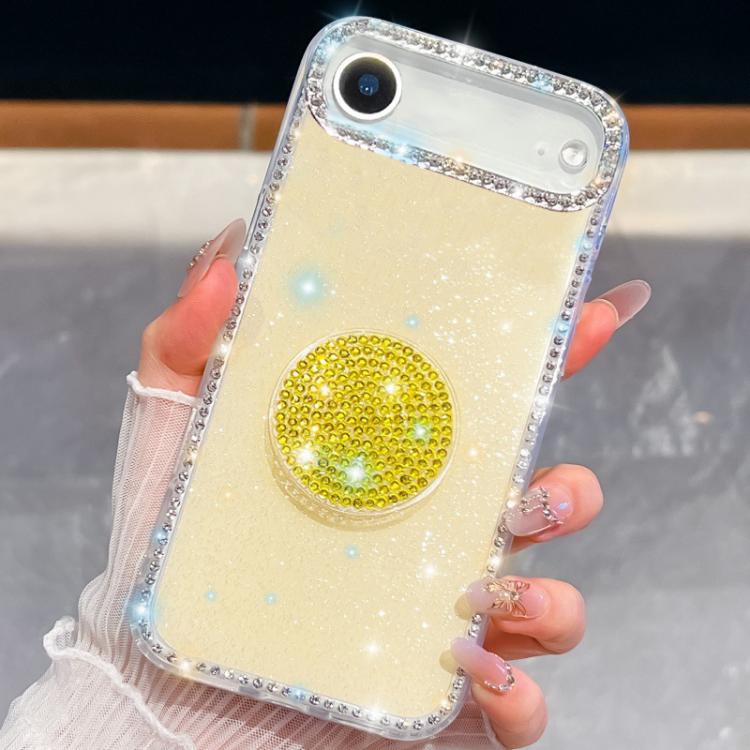 Diamond Glitter Diamond Round Holder Phone Case, For iPhone 17 Pro Max, For iPhone 17 Pro, For iPhone 17, For iPhone Air, For iPhone 16 Pro Max, For iPhone 16 Pro, For iPhone 16 Plus, For iPhone 16