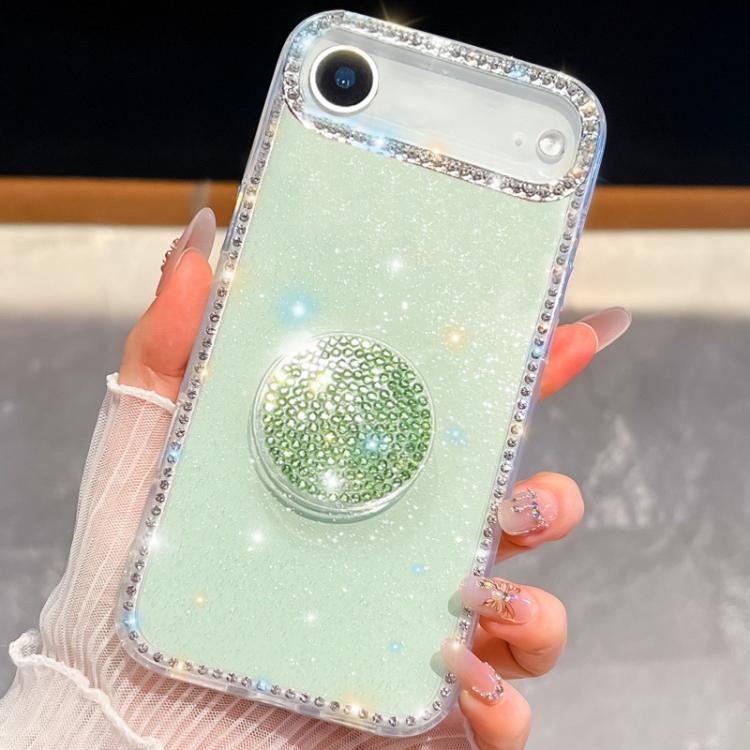 Diamond Glitter Diamond Round Holder Phone Case, For iPhone 17 Pro Max, For iPhone 17 Pro, For iPhone 17, For iPhone Air, For iPhone 16 Pro Max, For iPhone 16 Pro, For iPhone 16 Plus, For iPhone 16