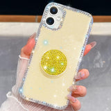 Diamond Glitter Diamond Round Holder Phone Case, For iPhone 17 Pro Max, For iPhone 17 Pro, For iPhone 17, For iPhone Air, For iPhone 16 Pro Max, For iPhone 16 Pro, For iPhone 16 Plus, For iPhone 16