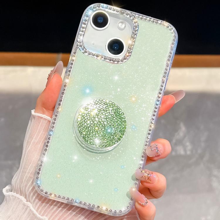Diamond Glitter Diamond Round Holder Phone Case, For iPhone 15 Pro Max, For iPhone 15 Pro, For iPhone 15, For iPhone 14, For iPhone 14 Pro, For iPhone 14 Pro Max, For iPhone 13 Pro Max, For iPhone 13 Pro