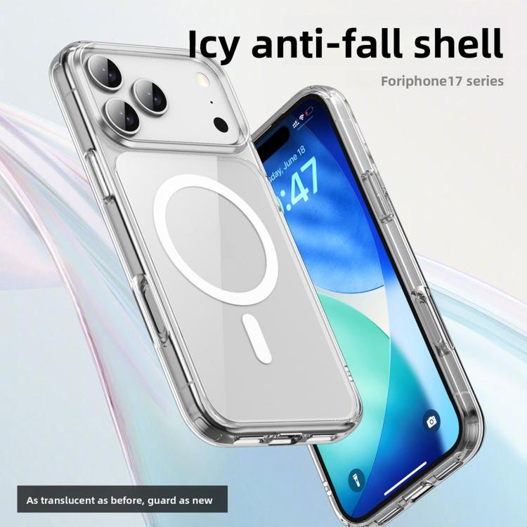 Kalebol Ice-clear MagSafe Anti-drop Phone Case, For iPhone 17 Pro Max, For iPhone 17 Pro, For iPhone 17, For iPhone Air