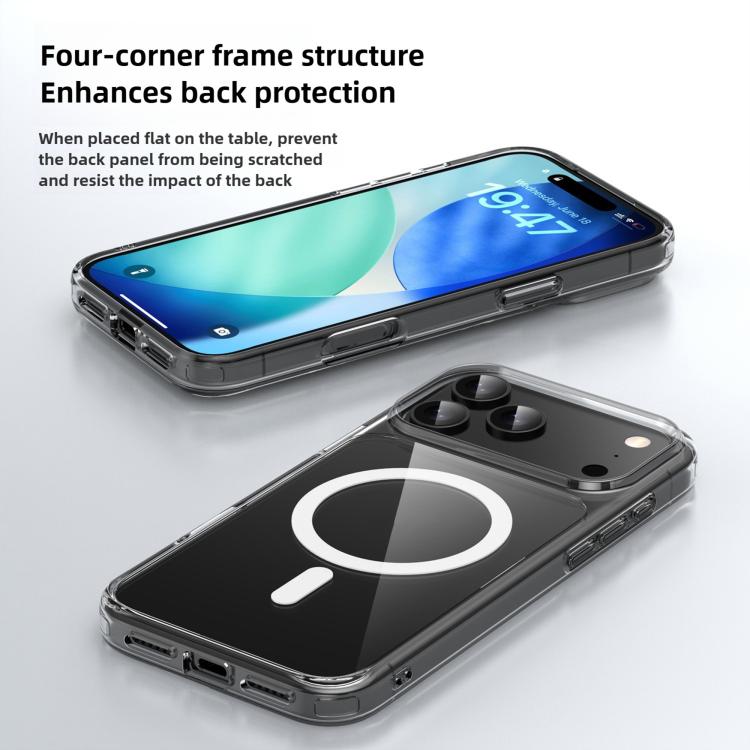 Kalebol Ice-clear MagSafe Anti-drop Phone Case, For iPhone 17 Pro Max, For iPhone 17 Pro, For iPhone 17, For iPhone Air