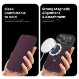Knight Shield 360 Rotation Holder MagSafe RFID Leather Phone Case, For iPhone 17 Pro, For iPhone 17, For iPhone Air