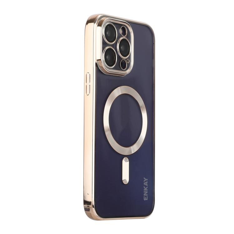ENKAY Hat-Prince Magsafe Electroplated TPU Clear Shockproof Phone Case, For iPhone 17 Pro Max, For iPhone 17 Pro, For iPhone 17, For iPhone Air, For iPhone 16 Pro Max, For iPhone 16 Pro