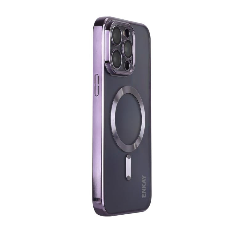 ENKAY Hat-Prince Magsafe Electroplated TPU Clear Shockproof Phone Case, For iPhone 17 Pro Max, For iPhone 17 Pro, For iPhone 17, For iPhone Air, For iPhone 16 Pro Max, For iPhone 16 Pro