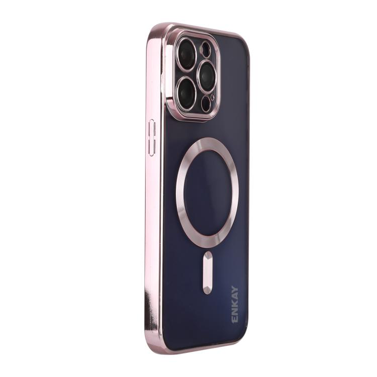 ENKAY Hat-Prince Magsafe Electroplated TPU Clear Shockproof Phone Case, For iPhone 17 Pro Max, For iPhone 17 Pro, For iPhone 17, For iPhone Air, For iPhone 16 Pro Max, For iPhone 16 Pro