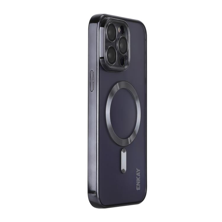 ENKAY Hat-Prince Magsafe Electroplated TPU Clear Shockproof Phone Case, For iPhone 17 Pro Max, For iPhone 17 Pro, For iPhone 17, For iPhone Air, For iPhone 16 Pro Max, For iPhone 16 Pro