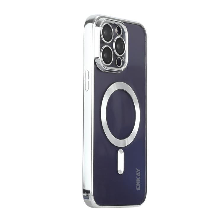 ENKAY Hat-Prince Magsafe Electroplated TPU Clear Shockproof Phone Case, For iPhone 17 Pro Max, For iPhone 17 Pro, For iPhone 17, For iPhone Air, For iPhone 16 Pro Max, For iPhone 16 Pro