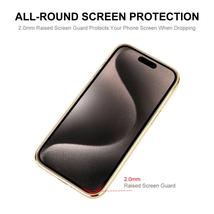 ENKAY Hat-Prince Magsafe Electroplated TPU Clear Shockproof Phone Case, For iPhone 16 Plus, For iPhone 16