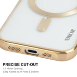 ENKAY Hat-Prince Magsafe Electroplated TPU Clear Shockproof Phone Case, For iPhone 16 Plus, For iPhone 16