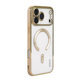 ENKAY Hat-Prince Magsafe Electroplated TPU Clear Shockproof Phone Case, For iPhone 17 Pro Max, For iPhone 17 Pro, For iPhone 17, For iPhone Air, For iPhone 16 Pro Max, For iPhone 16 Pro