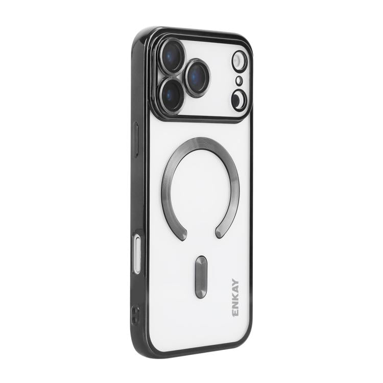 ENKAY Hat-Prince Magsafe Electroplated TPU Clear Shockproof Phone Case, For iPhone 17 Pro Max, For iPhone 17 Pro, For iPhone 17, For iPhone Air, For iPhone 16 Pro Max, For iPhone 16 Pro