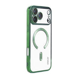 ENKAY Hat-Prince Magsafe Electroplated TPU Clear Shockproof Phone Case, For iPhone 17 Pro Max, For iPhone 17 Pro, For iPhone 17, For iPhone Air, For iPhone 16 Pro Max, For iPhone 16 Pro