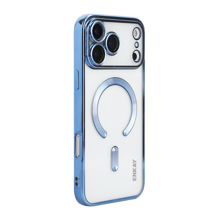 ENKAY Hat-Prince Magsafe Electroplated TPU Clear Shockproof Phone Case, For iPhone 17 Pro Max, For iPhone 17 Pro, For iPhone 17, For iPhone Air, For iPhone 16 Pro Max, For iPhone 16 Pro