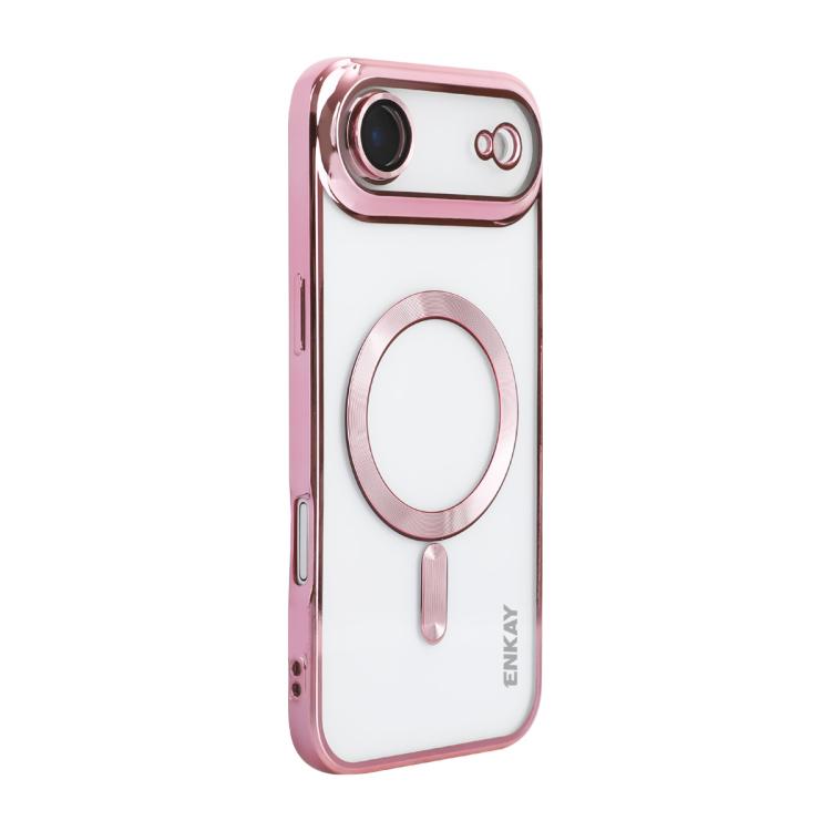 ENKAY Hat-Prince Magsafe Electroplated TPU Clear Shockproof Phone Case, For iPhone 17 Pro Max, For iPhone 17 Pro, For iPhone 17, For iPhone Air, For iPhone 16 Pro Max, For iPhone 16 Pro