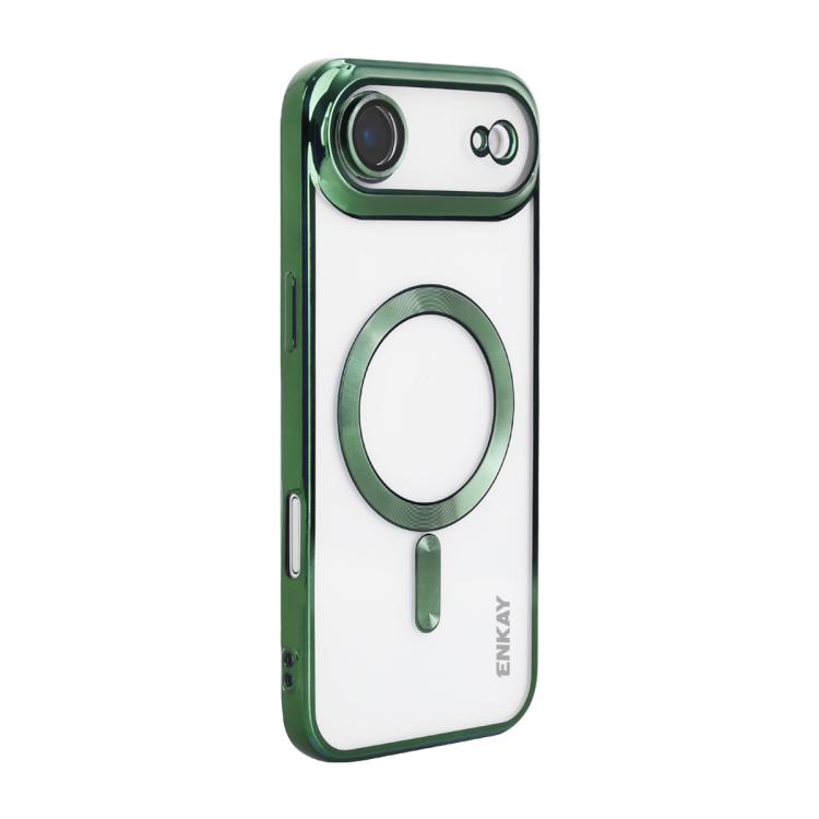 ENKAY Hat-Prince Magsafe Electroplated TPU Clear Shockproof Phone Case, For iPhone 17 Pro Max, For iPhone 17 Pro, For iPhone 17, For iPhone Air, For iPhone 16 Pro Max, For iPhone 16 Pro
