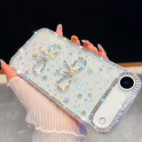Diamond Glitter Dual Bow-knot Shockproof Phone Case, For iPhone 17 Pro Max, For iPhone 17 Pro, For iPhone 17, For iPhone Air, For iPhone 16 Pro Max, For iPhone 16 Pro, For iPhone 16 Plus, For iPhone 16