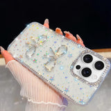Diamond Glitter Dual Bow-knot Shockproof Phone Case, For iPhone 17 Pro Max, For iPhone 17 Pro, For iPhone 17, For iPhone Air, For iPhone 16 Pro Max, For iPhone 16 Pro, For iPhone 16 Plus, For iPhone 16